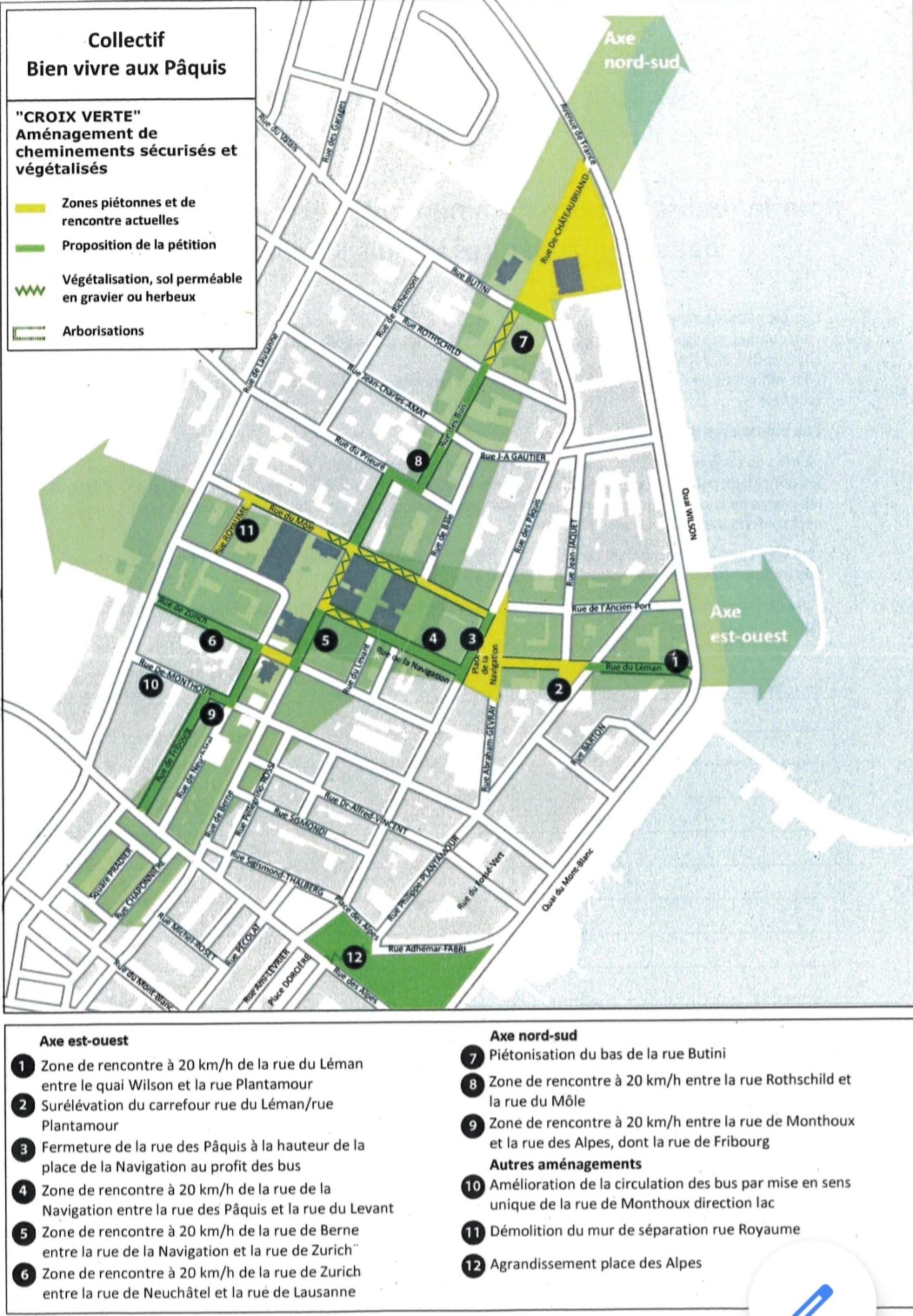 Projet de Croix-verte aux Pâquis